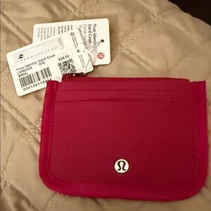 lululemon athletica Cranberry Color Card Holder